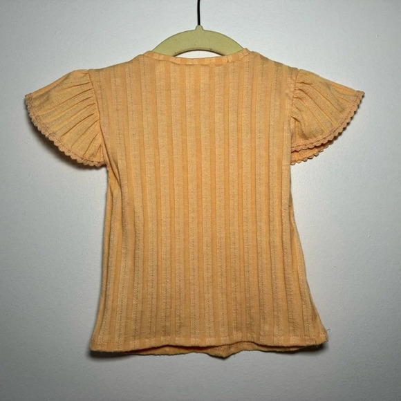 Apricot/Orange ZARA baby girl top. 6/9 months - Picture 5 of 5